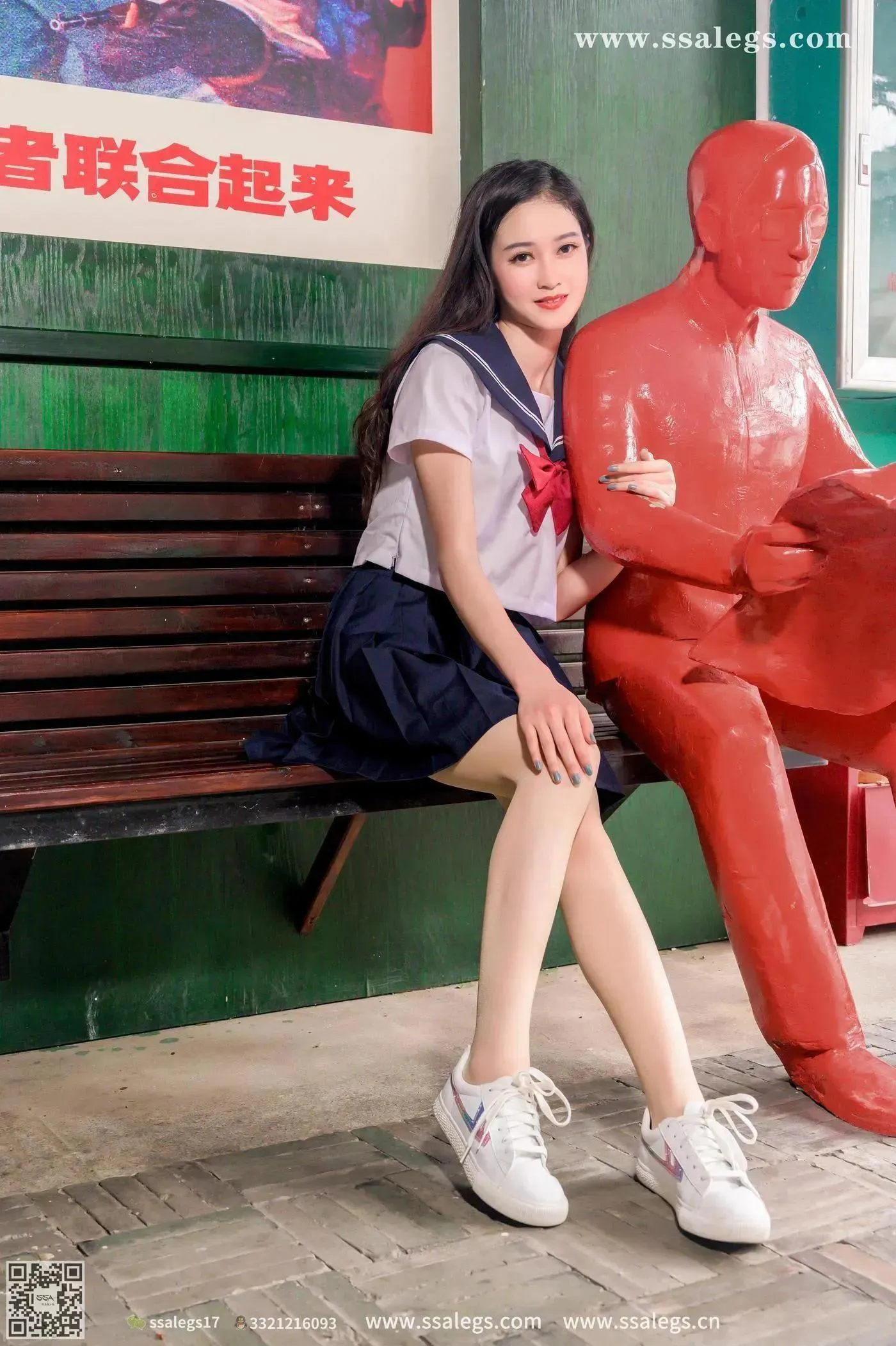 [SSA丝社]超清写真 NO.422 漫漫白色jk制服肉丝写真(下) [84P]插图9